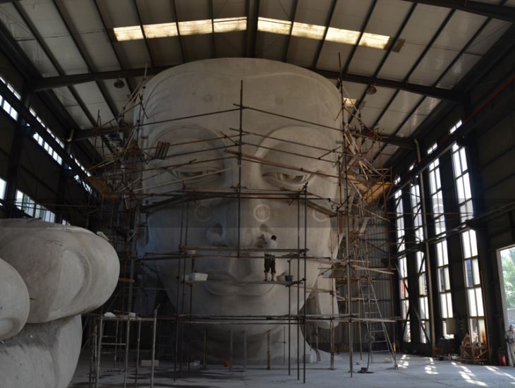 Sakyamuni-Buddha-face-stero-foam-plaster