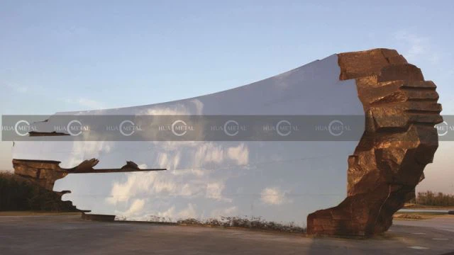 Stórt Ryðfrítt stál skúlptúr